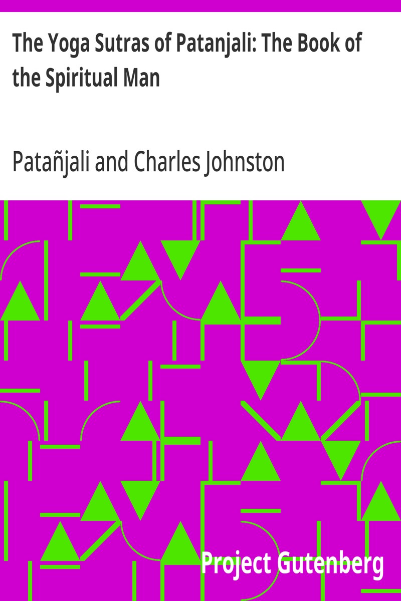 The Yoga Sutras of Patanjali — book cover